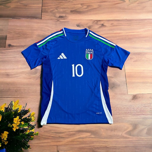 Maillot Italie No Match Worn Shirt Jersey Autographié Signé